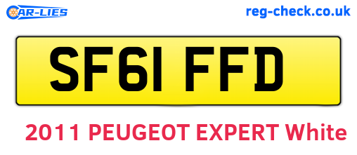 SF61FFD are the vehicle registration plates.
