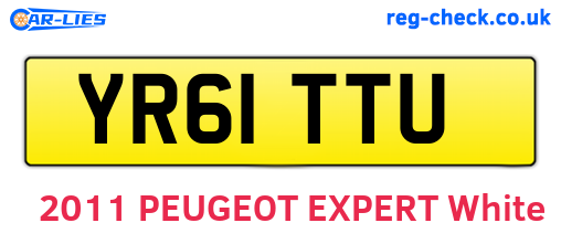 YR61TTU are the vehicle registration plates.