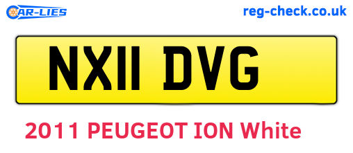 NX11DVG are the vehicle registration plates.