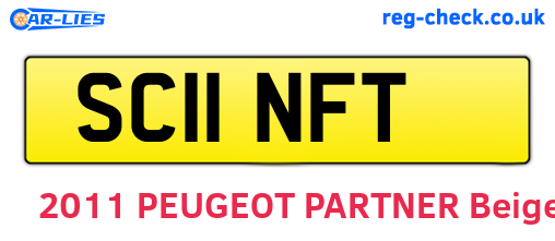 SC11NFT are the vehicle registration plates.