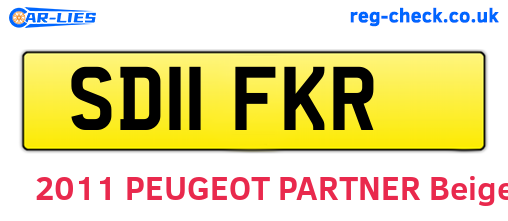 SD11FKR are the vehicle registration plates.