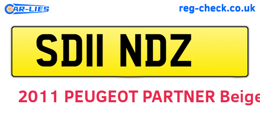 SD11NDZ are the vehicle registration plates.