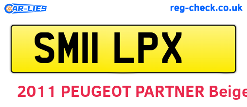 SM11LPX are the vehicle registration plates.