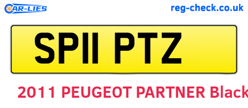 SP11PTZ are the vehicle registration plates.