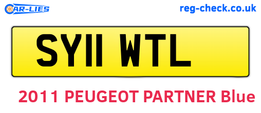 SY11WTL are the vehicle registration plates.