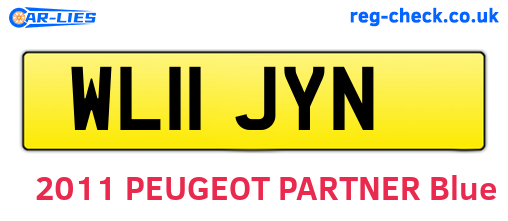WL11JYN are the vehicle registration plates.