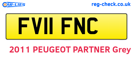 FV11FNC are the vehicle registration plates.