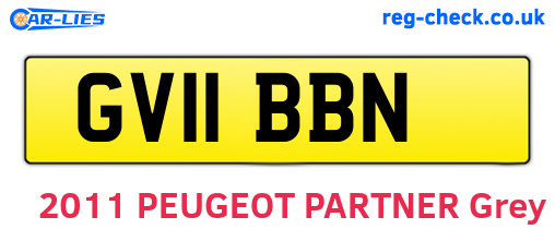 GV11BBN are the vehicle registration plates.