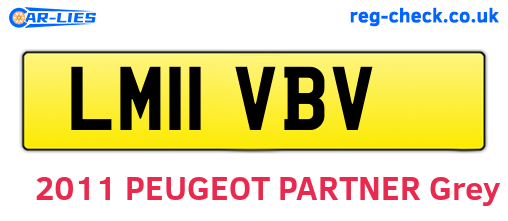 LM11VBV are the vehicle registration plates.