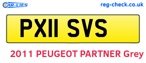 PX11SVS are the vehicle registration plates.