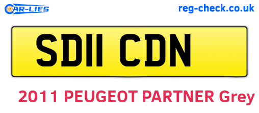 SD11CDN are the vehicle registration plates.