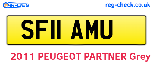 SF11AMU are the vehicle registration plates.