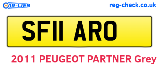 SF11ARO are the vehicle registration plates.
