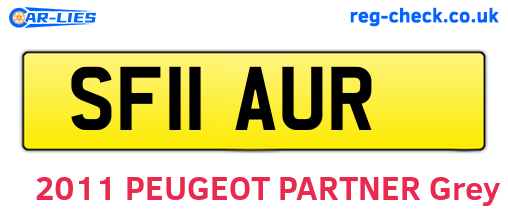 SF11AUR are the vehicle registration plates.