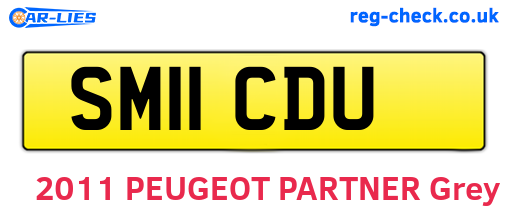 SM11CDU are the vehicle registration plates.