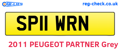 SP11WRN are the vehicle registration plates.