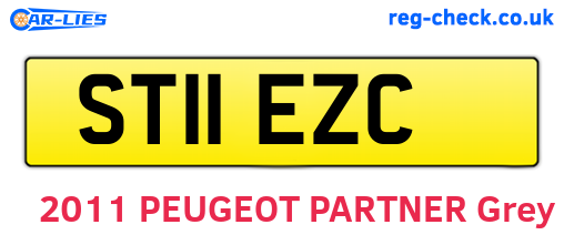 ST11EZC are the vehicle registration plates.