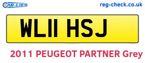 WL11HSJ are the vehicle registration plates.