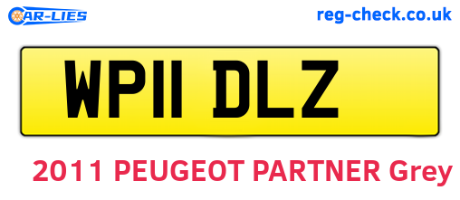 WP11DLZ are the vehicle registration plates.