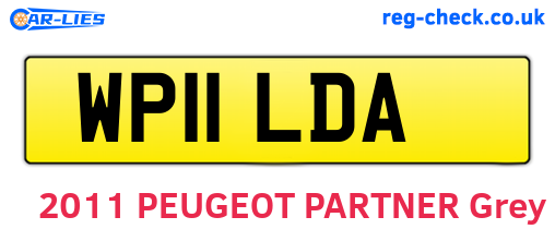 WP11LDA are the vehicle registration plates.