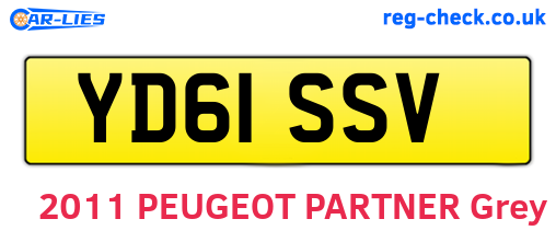 YD61SSV are the vehicle registration plates.