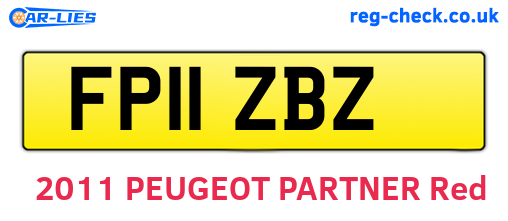 FP11ZBZ are the vehicle registration plates.