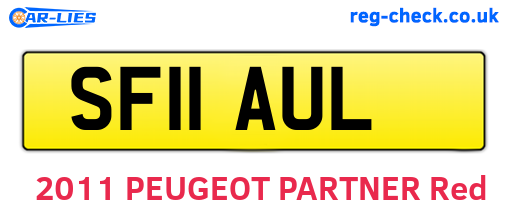 SF11AUL are the vehicle registration plates.