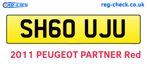 SH60UJU are the vehicle registration plates.