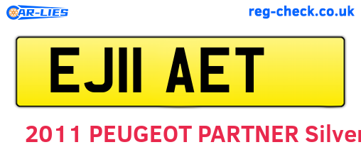 EJ11AET are the vehicle registration plates.