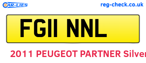 FG11NNL are the vehicle registration plates.