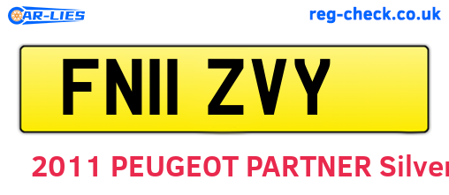 FN11ZVY are the vehicle registration plates.