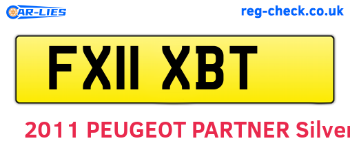 FX11XBT are the vehicle registration plates.