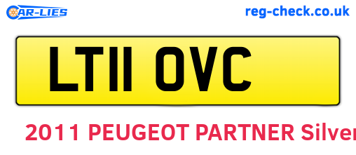 LT11OVC are the vehicle registration plates.