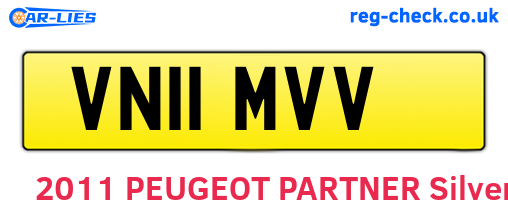 VN11MVV are the vehicle registration plates.