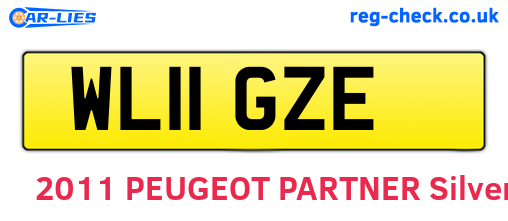 WL11GZE are the vehicle registration plates.