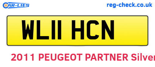 WL11HCN are the vehicle registration plates.