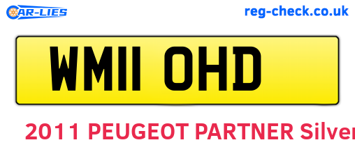 WM11OHD are the vehicle registration plates.