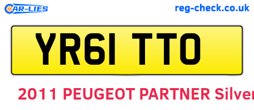 YR61TTO are the vehicle registration plates.