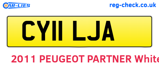 CY11LJA are the vehicle registration plates.