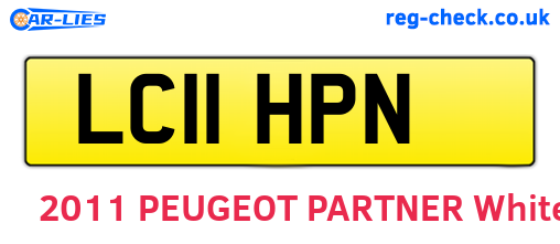 LC11HPN are the vehicle registration plates.