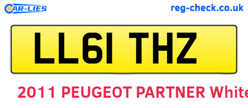 LL61THZ are the vehicle registration plates.