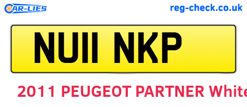 NU11NKP are the vehicle registration plates.