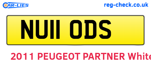 NU11ODS are the vehicle registration plates.