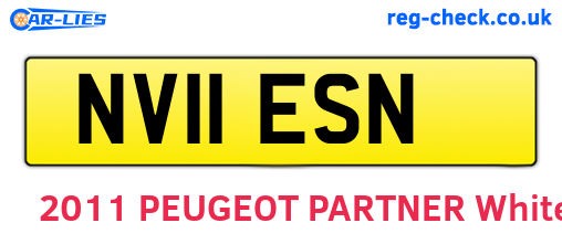 NV11ESN are the vehicle registration plates.