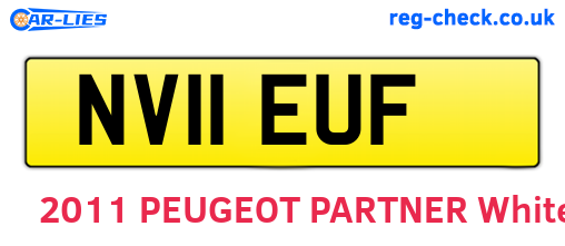 NV11EUF are the vehicle registration plates.
