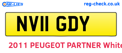 NV11GDY are the vehicle registration plates.