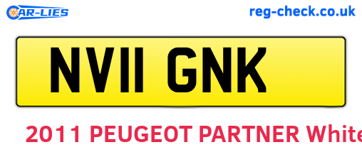 NV11GNK are the vehicle registration plates.