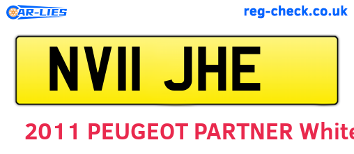 NV11JHE are the vehicle registration plates.
