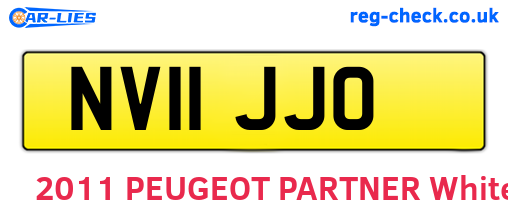 NV11JJO are the vehicle registration plates.