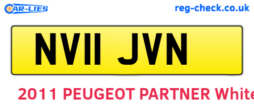 NV11JVN are the vehicle registration plates.